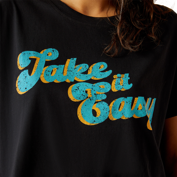 10060388 Ariat Women's Take It Easy Short Sleeve T-Shirt - Black