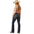10060987 Ariat Women's Mid Rise Lilla Bootcut Jean - Missouri