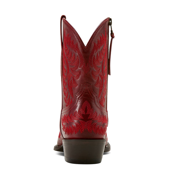 10061249 Ariat Women's Cate Western Zippered Boot - Red Alert