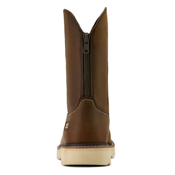 10061286 Ariat Men's Rebar Lift Pull On Moc Toe Work Boot - Distressed Brown