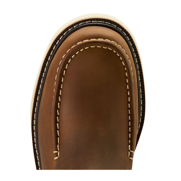 10061286 Ariat Men's Rebar Lift Pull On Moc Toe Work Boot - Distressed Brown