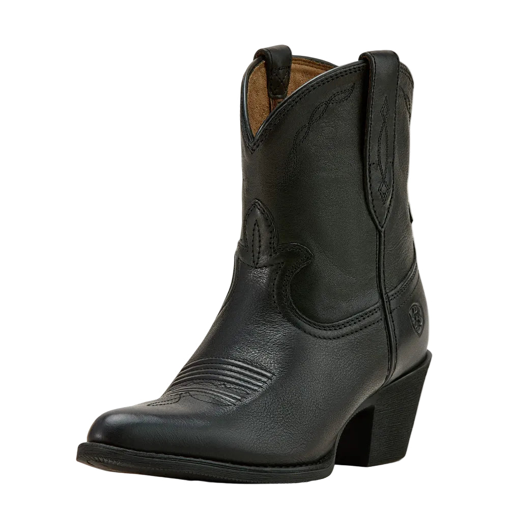 10061309 Ariat Women's Maggie J Toe Western Boot - Black Knight Size 10