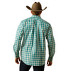 10062172 Ariat Men's Pro Series Brayden Classic Fit Long Sleeve Button down Western Shirt - Teal