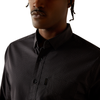 10062216 Ariat Men's Michael Modern Fit Long Sleeve Shirt - Black