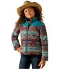 10062259 Ariat Girls' Crius Insulated Jacket - Inez Blanket / Dragonfly