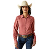 10062280 Ariat Women's Kirby Pro Team Long Sleeve Shirt - Mauvewood