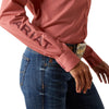 10062280 Ariat Women's Kirby Pro Team Long Sleeve Shirt - Mauvewood