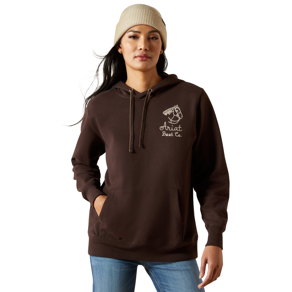 10062313 Ariat Women's Stitch Hoodie - Mole