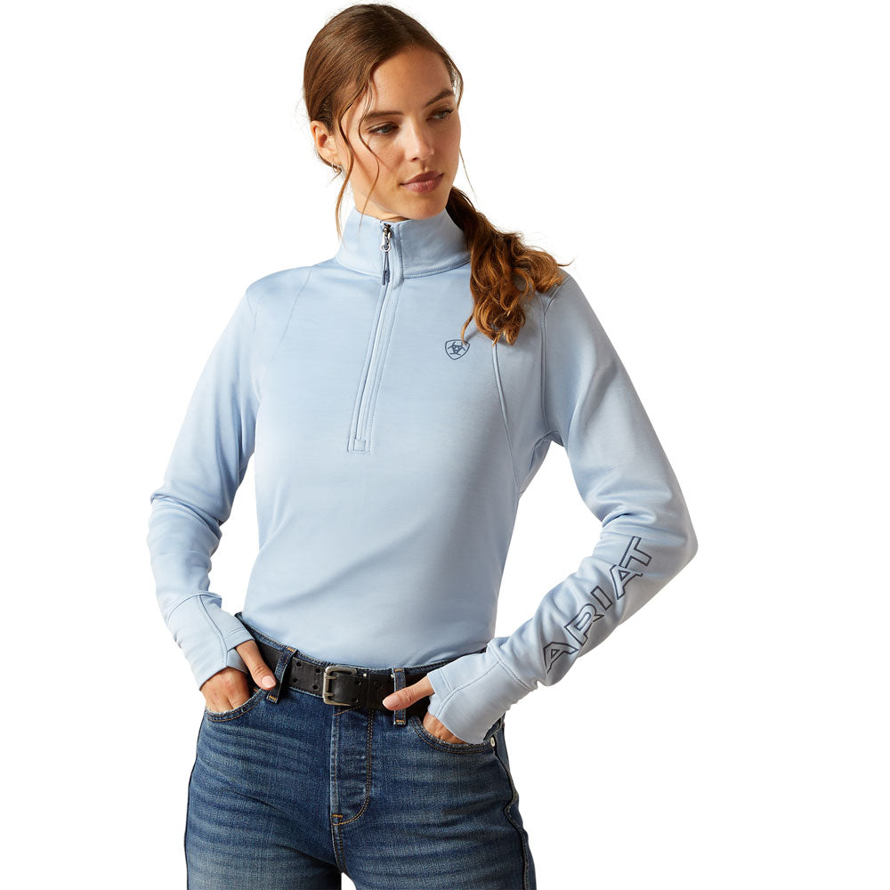 10062370 Ariat Women's Team EQ 1/2 Zip Pullover - Skyway