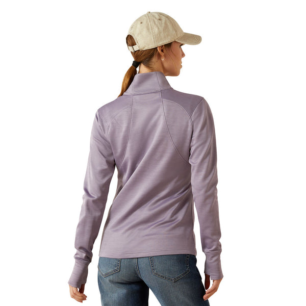 10062373 Ariat Women's Team EQ 1/2 Zip Long Sleeve Pullover - Purple Ash