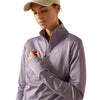 10062373 Ariat Women's Team EQ 1/2 Zip Long Sleeve Pullover - Purple Ash