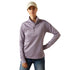 10062373 Ariat Women's Team EQ 1/2 Zip Long Sleeve Pullover - Purple Ash