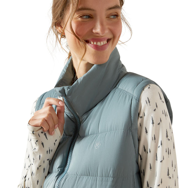 10062384 Ariat Women's UltraPuff Down Vest - Steel Sage