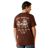 10062422 Ariat Men's Haters Club Short Sleeve T-Shirt - Deep Mahogany