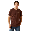 10062422 Ariat Men's Haters Club Short Sleeve T-Shirt - Deep Mahogany