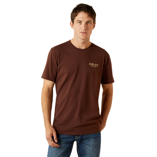 10062422 Ariat Men's Haters Club Short Sleeve T-Shirt - Deep Mahogany