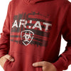 10062462 Ariat Youth Liquid Stamp Hoodie - Brick Red