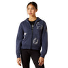 10062478 Ariat Youth Spiffy Full Zip Sweatshirt - Navy Heather