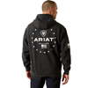 10062496 Ariat Men's Sponsor Patriot Hoodie - Charcoal Heather