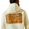 10062499 Ariat Men's Shield Steerhead Hoodie - Oatmeal