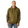 10062501 Ariat Men's Embossed Logo Hoodie - Winter Moss