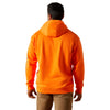 10062541 Ariat Men's Rebar Graphic Hoodie - Safety Orange/Rebar Grey
