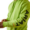 10062546 Ariat Men's Rebar Graphic Hoodie - Lime Heather/Black