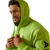 10062546 Ariat Men's Rebar Graphic Hoodie - Lime Heather/Black