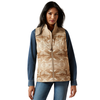 10062553 Ariat Women's Crius Conceal Carry Vest - Savannah Tan/Dune Print