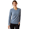 10062572 Ariat Women's Hardware Print Long Sleeve T-Shirt - China Blue