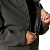 10062579 Ariat Men's Logo Softshell Jacket - Charcoal/Americana
