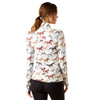 10062629 Ariat Women's Lowell 3.0 1/4 Zip Long Sleeve Baselayer - Painted Ponies Print