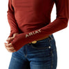 10062632 Ariat Women's Lowell 3.0 1/4 Zip Long Sleeve Baselayer - Madder Brown