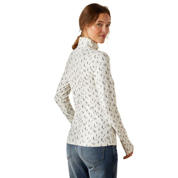 10062637 Ariat Women's Lowell 3.0 1/4 Zip Baselayer - Forest Horses