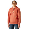 10062660 Ariat Women's Rebar Graphic Hoodie - Argon Heather/Cameo