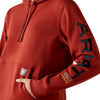 10062661 Ariat Women's Rebar Graphic Hoodie - Barn Red/Navy