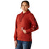 10062661 Ariat Women's Rebar Graphic Hoodie - Barn Red/Navy