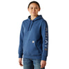 10062662 Ariat Women's Rebar Graphic Hoodie - Ensign Blue/Endless Sky