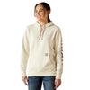 10062663 Ariat Women's Rebar Graphic Hoodie - Vanilla Ice/Orchid Haze