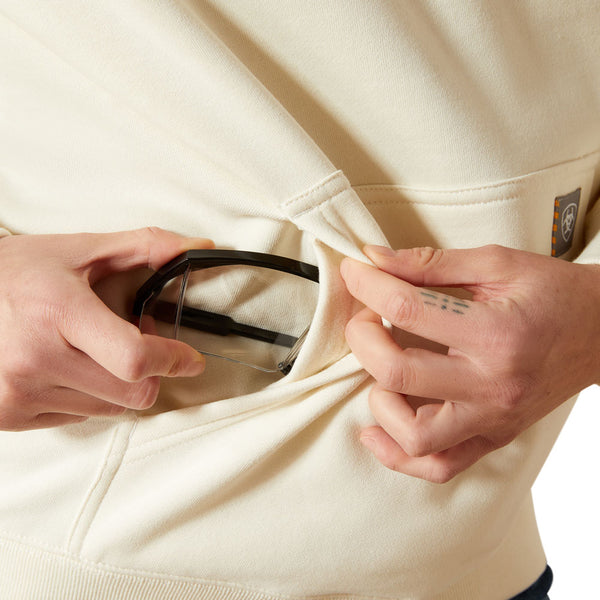 10062663 Ariat Women's Rebar Graphic Hoodie - Vanilla Ice/Orchid Haze