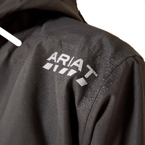 10062724 Ariat Women's Rebar Stormshell Logo Waterproof Jacket - Rebar Grey