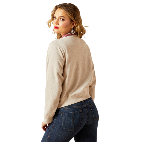 10062736 Ariat Women's Essential Crew Sweatshirt - Oatmeal