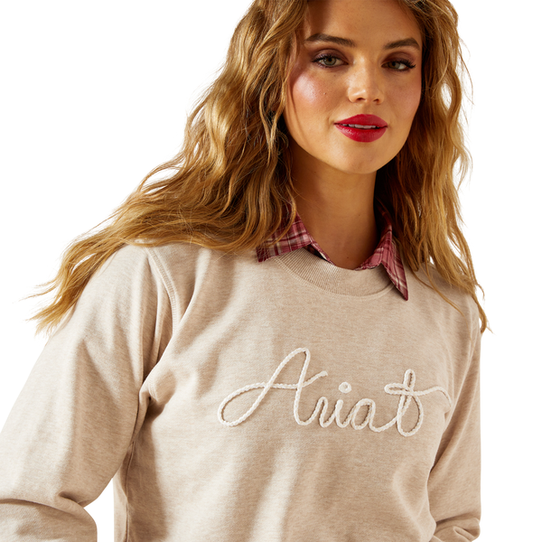 10062736 Ariat Women's Essential Crew Sweatshirt - Oatmeal