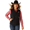 10062786 Ariat Women's Ariat Logo Softshell Conceal Carry Vest - Black