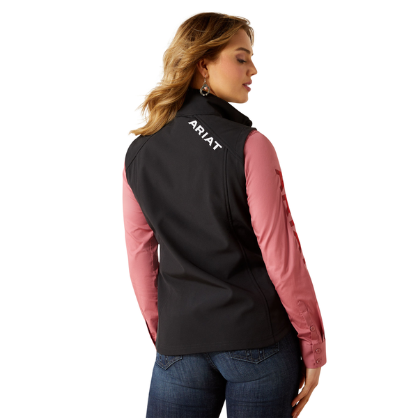 10062786 Ariat Women's Ariat Logo Softshell Conceal Carry Vest - Black