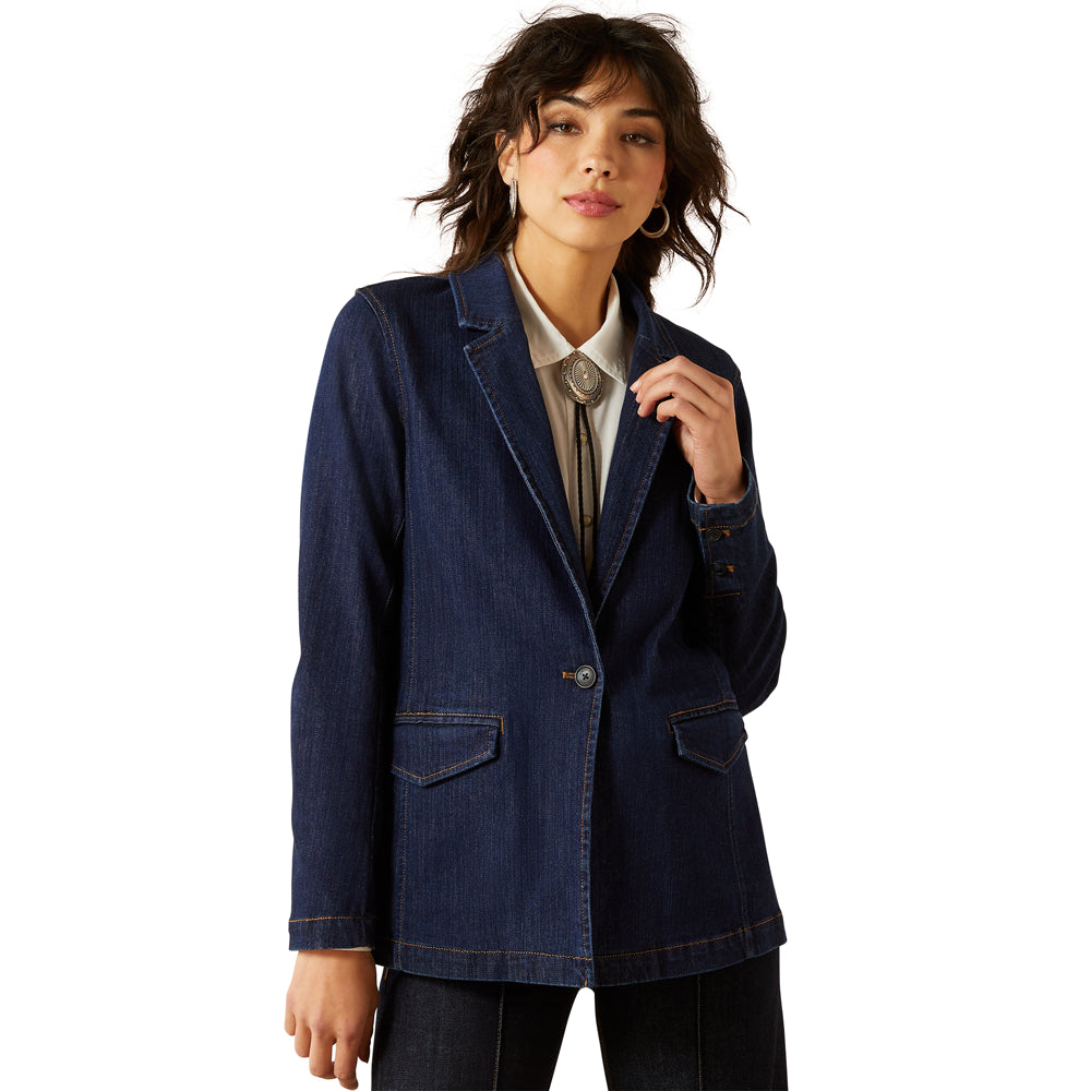 10062794 Ariat Women's Tourist Blazer Jacket - Rinse