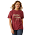 10062804 Ariat Women's  Denim & Supply Short Sleeve T-Shirt - Cabernet