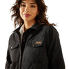 10062812 Ariat Women's Grizzly Quilted Barn Jacket - Black