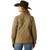 10062813 Ariat Women's Grizzly Quilted Barn Jacket - Dusky Green