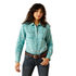 10062841 Ariat Women's Montana Long Sleeve Western Snap Shirt - Montana Blanket Jacquard